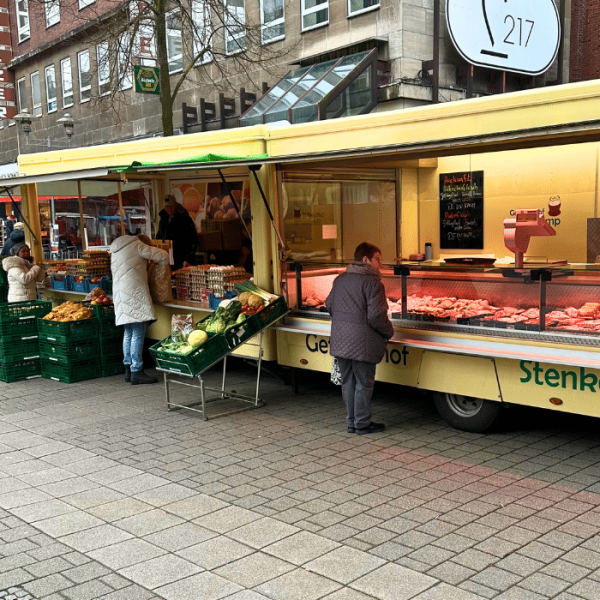Wochenmarktstand Sterkrade